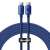 Kabel Baseus Crystal Shine Series USB-C do USB-C, 100W Power Delivery, 1,2m, niebieski