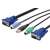 Digitus KVM Kabel-Set, VGA, PS/2-Maus, PS/2-Tastatur, USB DS-19231 73038288