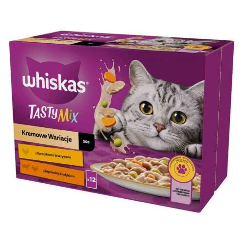 Whiskas Tasty Mix Cremige Variationen Katzenfutter, 12er Pack