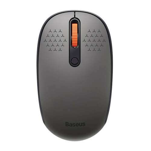 Baseus F01A Wireless Mouse, 2.4G, 1600DPI, Frosted Grey, Top View