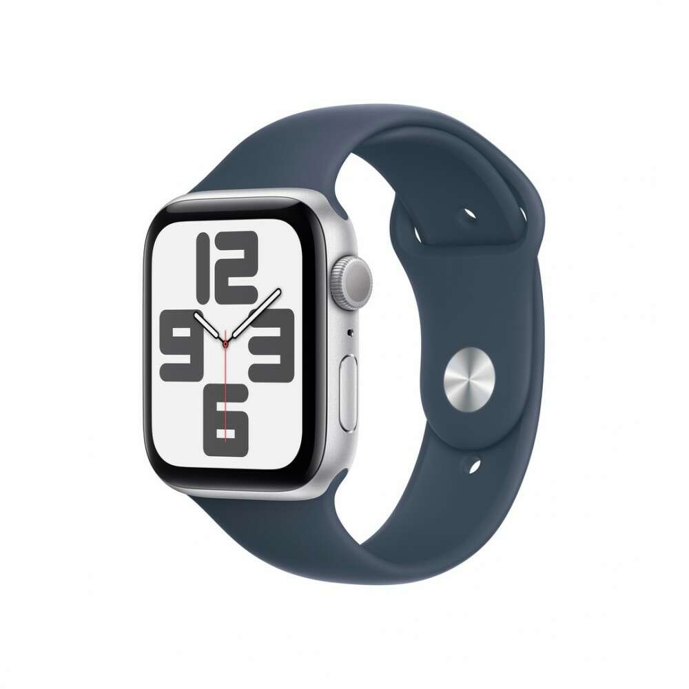 Apple watch se3 44mm ezüst alu tok,sötétkék sport szíj (m/l)