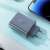 Acefast A45 65W nabíjačka GaN s 2 portami USB-C a 1 portom USB-A, sivá, nabíjanie smartfónu