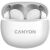 Căști Bluetooth Canyon TWS-5W Albe cu Carcasă de Încărcare