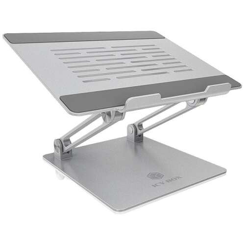 Raidsonic IcyBox IB-NH300 Notebookständer, 17 Zoll Laptopständer, Aluminium, verstellbar, ergonomisch, kühlend, tragbar