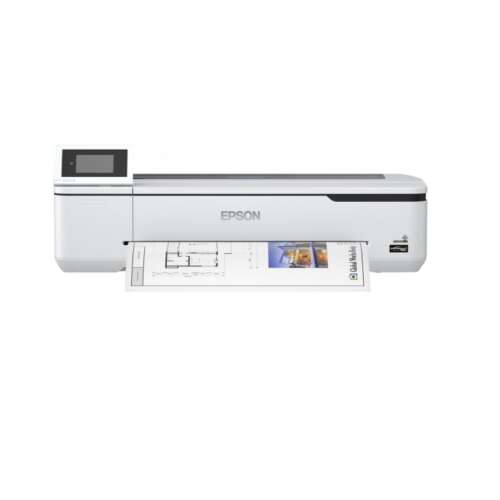 Голям формат принтер Epson SureColor SC-T2100 A1, бял, преден изглед