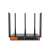 Tenda W30E AX3000 Dual Band WiFi-6 Router, black with orange accents