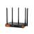 Tenda W30E AX3000 Dual Band WiFi-6 Router, black with orange accents
