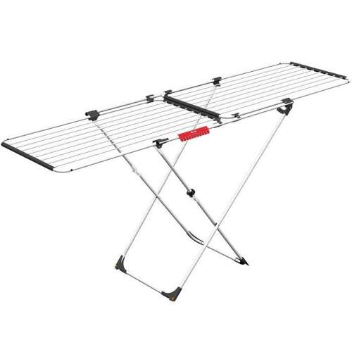 Suszarka na pranie Vileda Doble, biała, powierzchnia suszenia 22m, składana, z kółkami