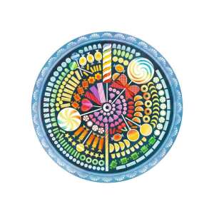 Ravensburger Circle of Colors 500-dielna skladačka s farebným dizajnom cukríkov - Puzzle