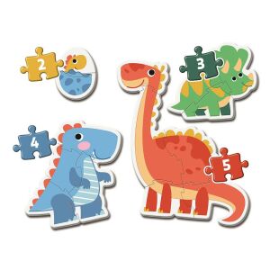 Clementoni Mein erstes Puzzle Dinosaurier, 4-in-1 Puzzle für Kleinkinder - Clementoni Puzzle
