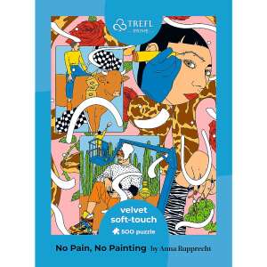 Puzzle Trefl Prime Velvet Soft Touch 500 de piese, No Pain, No Painting de Anna Rupprecht - Trefl Puzzle