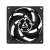 Ventilator Arctic P8 PWM PST CO 80mm PWM, negru, vedere din față