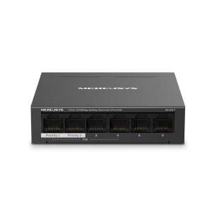 Mercusys MS106LP 6-Port 10/100Mbps Desktop Switch with 4-Port PoE+ network switch - Mercusys