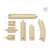 BRIO World wooden train track expansion pack, 11 pieces, straight and curved tracks