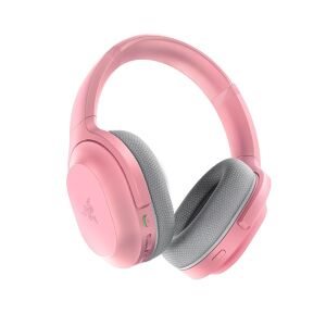 Отблизо на Razer Barracuda розов безжичен гейминг хедсет - Гейминг