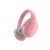 Angled view of Razer Barracuda pink wireless gaming headset