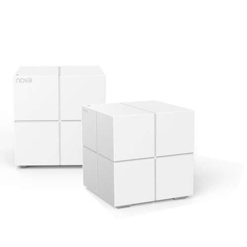 Tenda Nova MW6 Mesh WiFi System, two units, angled view