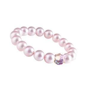 Art Crystella Náramok SWAROVSKI® ružová perla s bielym kryštálom - M 73054931 Dámske šperky