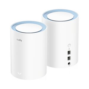 Cudy AC1200 Mesh WiFi Router, Dual-Einheit, schräge Ansicht - Cudy
