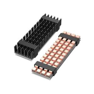 Graugear G-M2HS02 M.2 SSD Kühlkörper-Set, schwarzer Aluminium- und Kupfer-Kühlkörper für verbesserte Kühlung - Zubehör für das PC-Kühlsystem