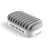 Compulocks 10-Port USB Ladestation, weiß und grau, schräge Ansicht