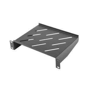 Lanberg AK-1012-B raft fix 1U de 10 inci pentru dulapuri rack, negru - Accesorii pentru dulapuri Rack