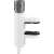 Gardena ClickUp! Balcony Clamp for decorative products, white with gray connector, front view