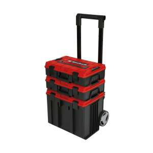 Sistem Einhell E-Case Tower, depozitare scule, cutie de scule cu role, 3 cutii stivuibile - Einhell