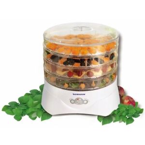 Niewiadów 972.04 Suszarka do żywności z 4 tacami wypełnionymi suszonymi owocami i ziołami - Suszenie