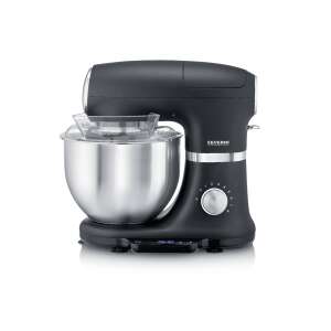 Severin KM 3898 Kitchen Robot, black, with stainless steel bowl - Kitchen Machine