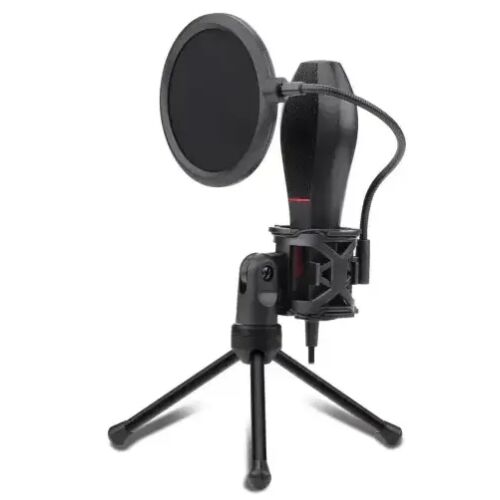 Microfon de studio USB Redragon Quasar GM200 cu filtru pop și trepied