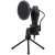 Redragon Quasar GM200 USB Kondensatormikrofon mit Popfilter und Stativ