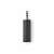 Nedis 3,5 mm-es jack - 6,35 mm-es jack adapter, fekete