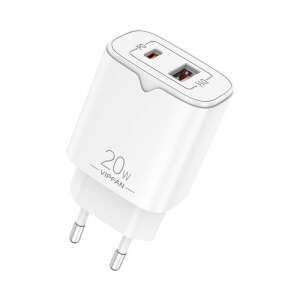 Vipfan E08 USB-A/USB-C Netzladegerät - Weiß (20W) 73062772 Ladegeräte für Telefone