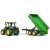 Bruder John Deere 5115M Traktor pótkocsival, zöld játék traktor pótkocsival, farm játék, gyerekjáték, játékkészlet