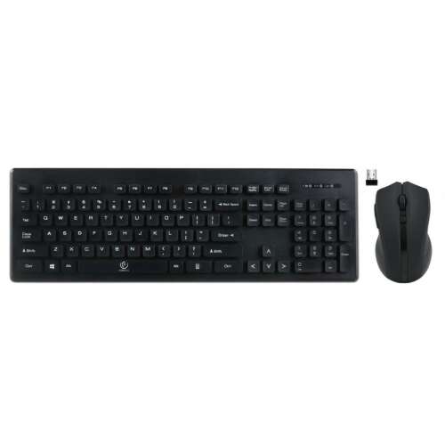 Rebeltec Milleniu Wireless Keyboard and Mouse Combo, black, US layout