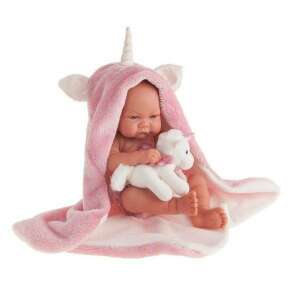 Antonio Juan 42 cm újszülött baba unikornis takaróval, plüss unikornis játékkal, élethű baba - Antonio Juan