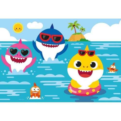 Clementoni SuperColor Maxi Puzzle - Baby Shark 24 darabos puzzle kirakott kép