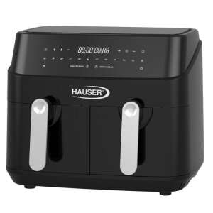 Hauser AF-2450 9L Forrólevegős sütő, Fekete, elülső nézet - Hauser