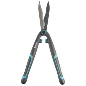 Gardena EasyCut Hedge Trimming Shears, grey and blue handles, non-stick blades - Garden