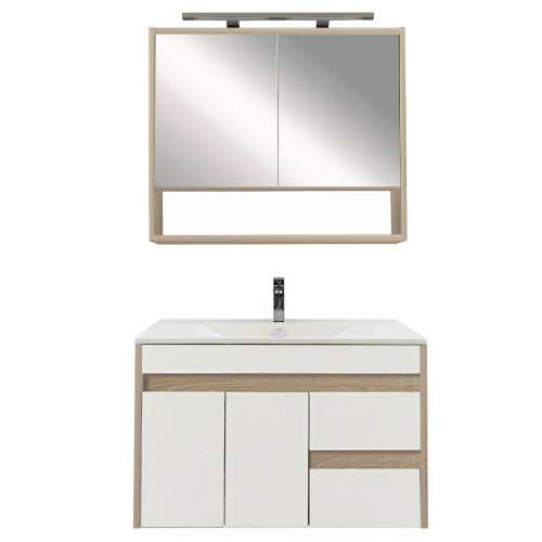 Luna 80 Fürdőszobabútor - Sonoma Tölgy/Fehér 73069433