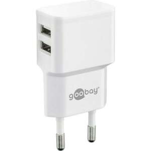 Goobay Dual USB-A Hálózati Töltő - 5V/2.4A
