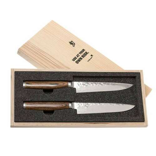 KAI Shun Premier Steak késkészlet, 2 db, 13cm, fa dobozban