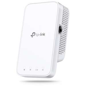 TP-Link RE330 AC1200 kétsávos WiFi hatótávnövelő, fehér, ferde nézet - Jelerősítő