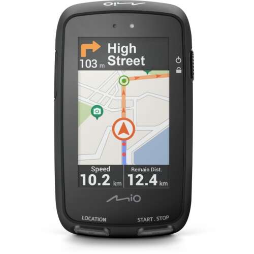 Dispozitiv de navigare GPS pentru biciclete Mio Cyclo Discover Pal cu hartă care afișează ruta și indicațiile