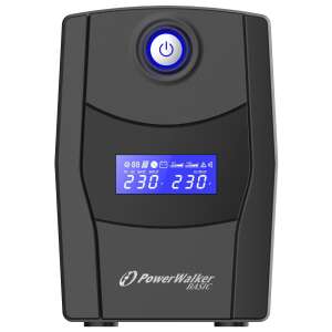 PowerWalker Basic VI 1000 STL FR 1000VA / 600W Vonalinteraktív Back-UPS, Szünetmentes tápellátás, UPS, Áramkimaradás elleni védelem - Power Walker
