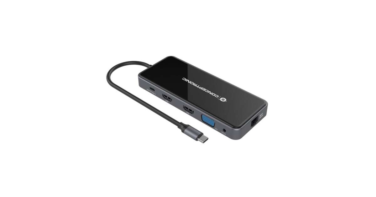 Conceptronic DONN15G USB Type-C 3.2 HUB (12 portów) 73075642