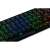 Modecom Volcano Lanparty Bluetooth Gaming billentyűzet US - Fekete, billentyűk közeli képe, RGB háttérvilágítás, mechanikus billentyűzet