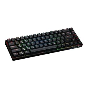 Tastatură compactă RGB Modecom Volcano, vedere din unghi - Modecom