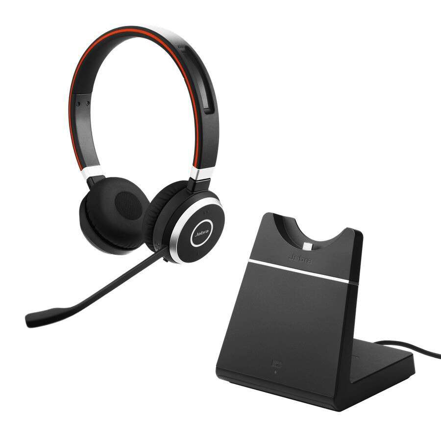 Jabra evolve 65 ms stereo wireless headset + töltőállomás - fekete